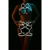 Bayan İç Giyim Karanlıkta Parlayan Harness - APFT415