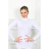 Bayan Uzun Kol Boğazlı Body Beyaz