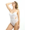 Beyaz Dantelli Bodysuit - 887b