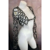 Çapraz Tasarım Uzun Kollu Deri Crop Bağlamalı Büstiyer Harness- APFT1076
