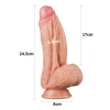 Censan 10 İnç Dual layered Platinum Silicone Cock - Flesh