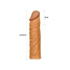 Censan Add 2" Pleasure X Tender Penis Sleeve Brown