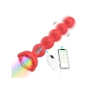 Censan Telefon Kontrollü Haley Rose Pulled Beads Anal Plug – Kırmızı