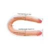 Censan Ten Rengi 55 cm Çift Taraflı Dildo Model No:1034