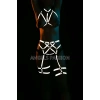 Club Elbiseleri Seksi Karanlıkta Parlayan Reflektörlü Harness Takım - APFT444