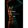 Dansçı Kostümleri Beyaz Reflektörlü Seksi Göğüs Harness - APFT107