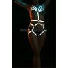 Dansçılar İçin Karanlıkta Parlayan Seksi Harness Takım - APFT453