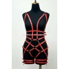 Deri Body Harness, Deri Dansçı Kostüm, Pole Dans Kostüm - APFT502
