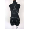 Deri Body Harness, Kadın Deri Fantezi Giyim - APFT1084