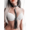 Deri Fırfırlı Choker Harness Kolye Siyah