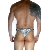 Erkek Arkası Büzgülü Gümüş Brazillian Slip