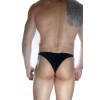 Erkek  Arkası Büzgülü Siyah Brazillian Slip