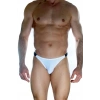 Erkek  Beyaz Arkası Büzgülü Brazillian Slip