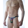 Erkek Renkli Desenli Brazillian Slip
