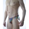 Erkek Renkli Desenli Fantezi Jockstrap