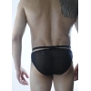 Erkek Siyah Tül Fantezi Slip İç Çamaşırı
