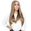 Fiber Sentetik Uzun Düz Peruk - Bebek Kumralı