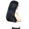 Fiber Sentetik Uzun Düz Peruk - Siyah