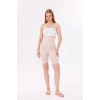 Freshness 0007 Lazer Kesim Tül Yüksek Bel Şort Korse