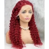 Gerçek Front Lace Tül Peruk - Derin Dalgalı - Kızıl 70-75cm