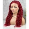 Gerçek Front Lace Tül Peruk - Derin Dalgalı - Kızıl 70-75cm