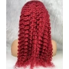 Gerçek Front Lace Tül Peruk - Derin Dalgalı - Kızıl 70-75cm