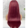 Gerçek Front Lace Tül Peruk - Düz - Koyu Kızıl 70-75cm