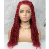 Gerçek Front Lace Tül Peruk - Kabarık Afro - Kızıl 70-75cm