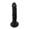 Gerçekçi Testissiz Siyah Dildo 21 cm