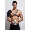 Gladyatör Harness, Tek Omuz Deri Harness, Cosplay Kostüm, Savaşçı Kostüm - Brfm154