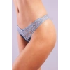 Golshan Gilda Mini Slip, Kadın Dantelli Mavi Külot