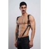 Gömlek Üzeri Erkek  Harness Aksesuar, Omuz Detaylı Deri Harness - Brfm135