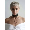 İpli Bağlamalı Deri Choker Tasma - APFT900