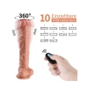 Jihad Knight  Uzaktan Kumandalı Şarjlı Realistik Penis Döner Başlı 25.5 cm