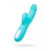JOS Klitoral uyarımlı vibratör-döndürücü MERRY-SWI, silikon, mavi, 20,7 cm