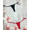 Kadın 3lü Dantelli Yandan Bağlamalı Seksi Tanga BC0054