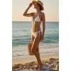 Kadın Beyaz Yandan Bağlamalı Bikini Mayo Takımı