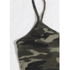 Kadın Kamuflaj Desenli Askılı Crop Top Ve Şortlu Gecelik Takım