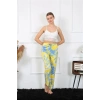 Kadın Pamuklu Alt Pijama Sarı