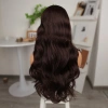 Kahve Karamel Fiber Sentetik Geniş Dalgalı Tül Peruk