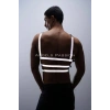 Karanlıkta Parlayan - Reflektörlü Erkek  Göğüs Harness, T-shirt Üzeri Harness - Brfm38