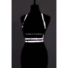 Karanlıkta Yansıyan - Reflektörlü Göğüs Harness, Parti Harness, Elbise Aksesuar - APFT205