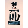 Kelepçe Kırbaç Set, 5li Set, El - Ayak Kelepçesi, Maske, Ağız Topu - APFT1307