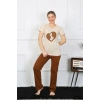 Kısa Kol Penye Pijama Takımı