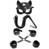 Maske Kırbaç Bileklik 5 Li Harness Deri Set