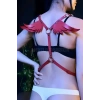 Melek Kanadı Detaylı Şık Deri Harness - APFT642