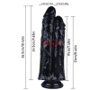 Noctis 26,5cm Siyah Çiftli Dildo No:111