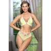 Önden Açılır Bralet Sütyen Ve Slip Külot Takım Sarı