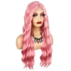 Pembe Dalgalı Tül Peruk