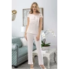 Pudra Penye Pijama Takımı - 1417
